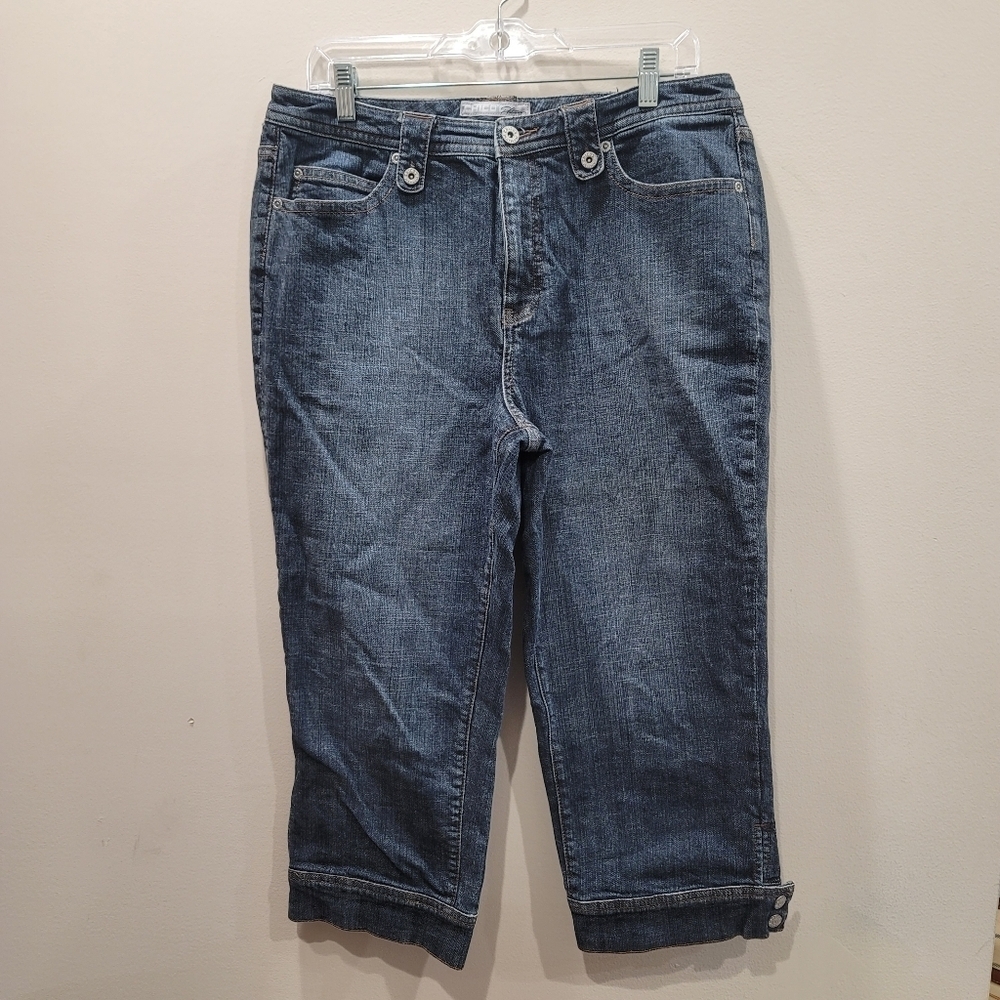 Chico's Platinum Amy Cropped Jeans - Chico's Sz 2.5 (14 US)